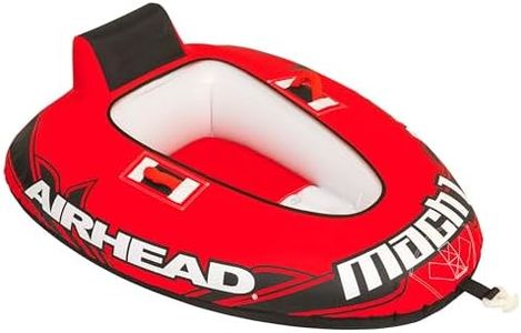 Airhead Mach 1, 1 Rider Towable Tube for Boating, Red
