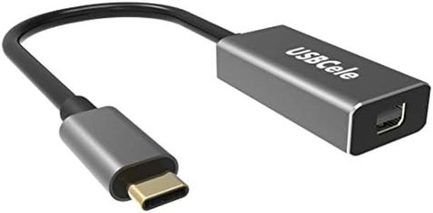 USBCele USB-C to Mini DisplayPort Adapter, USB Type C (Thunderbolt 3) to Mini DP 4K Cable Adapter for MacBook Pro, iMac/iMac Pro, LED Cinema Display and More [Advanced Chip]