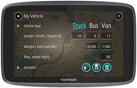 TomTom Truck Sat Nav GO Professional 520 with European Maps and Traffic Services (via Smartphone) Updates via WI-FI, Designed for Truck, Coach, Bus and Large Vehicles