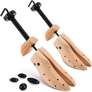 1 Pair Wooden Shoe Stretcher, Adjustable Shoe Trees for Men and Women Wood Shoe Shaper Expander Stretch Length & Width