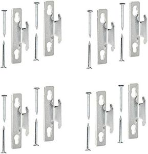 Kenney Mfg Kenney KN851 Single Curtain Rod Bracket, 4 Pack