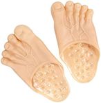 Funny Bare Feet Slippers Caveman Feet Adult Halloween Costume Accessories, Skin