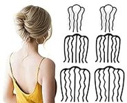 6 Piece Hair Side Combs Hair Fork Clip Teeth Hair Pin Stick for Updo Bun, U Shape Hair Combs for Women Girls