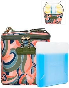 Sarah Wells Cold Gold Breastmilk Cooler with Ice Pack (Groovy)