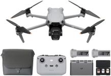 DJI Air 3S Fly More Combo (RC-N3), Drone with 1" CMOS Wide-Angle & Medium Tele Camera, 4K/60fps HDR Video, Nightscape Omnidirectional Obstacle Sensing & 3 Batteries for Extended Flight Time