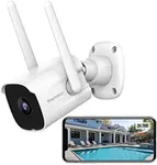 Septekon 2K Security Cameras Outdoor, 2.4G WiFi Cameras for Home Security with Two-Way Audio, Night Vision, IP66 Waterproof, Motion Detection Alarm - P30