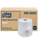 Tork Universal RB8002 Hardwound Paper Roll Towel, 1-Ply, 7.87" Width x 800' Length, White (Case of 6 Rolls, 800 per Roll, 4,800 Feet)