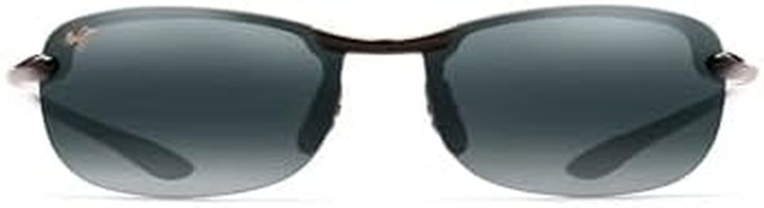 Maui Jim Unisex Makaha Sunglasses, Gloss Black/Neutral Grey, 64mm UK