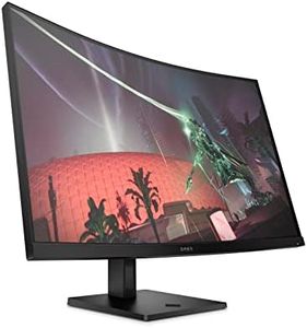 HP OMEN 32c Curved Gaming Monitor, 31.5'' QHD VA 165hz, Gaming Console Compatible, 2x HDMI 2.0, 1x DisplayPort 1.4, AMD FreeSync Premium, Tilt & height adjustments, VESA Mountable, Black