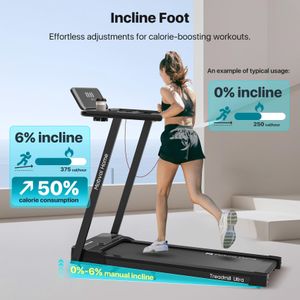 Mobvoi Smart AI Treadmill 3-in-1 – 6% Incline, 2.5HP, 12km/h, 120kg, Home Office