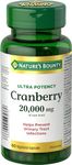 Nature's Bounty Cranberry Ultra Potency 20000mg, 60 Vegetarian Capsules