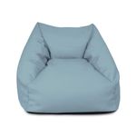 rucomfy Beanbags Snuggle Bean Bag Chair - Kids Armchair Beanbag Seat with Filling Included - Childrens Bedroom Furniture for Boys and Girls - 50 x 46 x 48cm (Seafoam Blue)