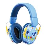 PandaEar Kids Ear Protection Noise Cancelling HeadPhones, NRR 28dB Hearing Protection Earmuffs for Autism, Children, Toddler, Safety Ear Muffs for Sport Games, Concerts, Fireworks (Blue)