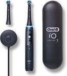 Oral-B iO Series 7 Electric Toothbrush with 2 Replacement Brush Heads, Black Onyx