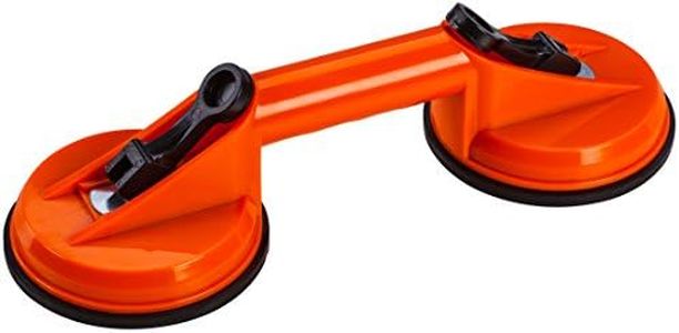 Meister Palonnier à ventouses - Capacité de charge de 50 kg - Avec deux ventouses - Levier de verrouillage et fonction de dégagement rapide - Pour le transport d'objets lourds et encombrants/Palonniers à ventres/Élévateurs à vitres/Ventouses en caoutchouc/4247000