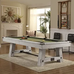 Playcraft Yukon River Northern Drift 7’ Slate Pool Table - Billiard Tables with Hardwood & 3pc Slate System - Perfect for Game Room, Office or Dens - 25 Cloth Colors