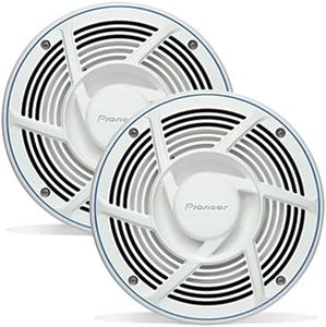 PIONEER TS-MR2040 8” Speakers (Pair) – 200W Max, Water-Resistant + UV-Protected, Built for Boats, UTV, ATV, SXS, Outdoor, Marine, All Purpose Speakers
