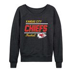 Team Fan Apparel NFL Womens Crew Neck Light Weight, Gameday Apparel, Slouchy Fit Raglan Crewneck Pullover for Women