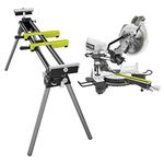 RYOBI TSS103-A18MS01G 15 Amp 10 in. Sliding Compound Miter Saw and Universal Miter Saw QUICKSTAND