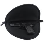 JINJULI Tactical Black Soft Padded Pistol Case Rug Pouch Bag Hand Gun Storage