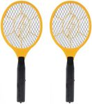 2 Pack Electric Fly Swatter, Handheld Bug Zapper Racket for Outdoor & Indoor, Mosquito Zapper Racket Battery Powered Tennis Mosquito Rackets for Insect