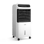 KEPLIN 80W 4-in-1 Portable Air Cooler, Humidifier & Air Purifier with Ionizer, Inc Led Screen, Remote Control & Oscillation with night mode, 3 Fan Speeds, Built in 12 hour Timer & a 10L Tank Capacity