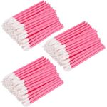 900Pcs Disposable Lip Brushes, BetterJonny Pink Lip Applicators 9cm Lip Gloss Applicators Makeup Lip Wands Lipstick Applicator