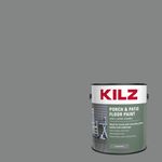 KILZ Low-Lustre Enamel Porch & Patio Latex Floor Paint, Interior/Exterior, Slate Gray, 1 Gallon