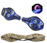 High Trusted Heavy Duty Wave Board, Skate Board with Carry Bag LED Flash Colorful Lights on Wheel (Variation Color Design)