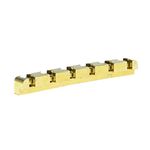 KAISH 42mm Solid Brass Guitar Nut Height Adjustable Curved Brass Nut for Strat/Tele Electric Guitar