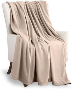 Martex Fleece Blanket Queen Size - Fleece Bed Blanket - All Season Warm Lightweight Super Soft Anti Static Throw Blanket - Beige Blanket - Hotel Quality- Blanket for Couch (90x90 Inches, Beige)