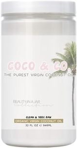 COCO & CO. RAW & Organic Extra Virgin Coconut Oil for Hair, Skin, Body, Scalp & Hair Growth