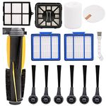 LesinaVac Replacement Parts Kit for Shark IQ R101AE (RV1001AE),IQ R101 (RV1001) Robot Vacuum Cleaner(4 Filter, 8 Side Brush, Free Cleaner Cleaning Brush × 1)