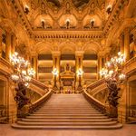 Yeele 8x8ft Paris Opera Theatre Backdrop for Photography French Palais Garnier Staircase Gold Hall Concert Background Baroque Staircase Entry Kids Adult Photo Booth Shoot Vinyl Studio Props