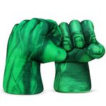 Valeny Superhero Hands, Soft Boxing Training Smash Gloves Big Plush Toys Cosplay Superhero Costume Fists, Christmas Birthday Gifts for Kids Children Boy Girl Adult(1 Pair, Green)