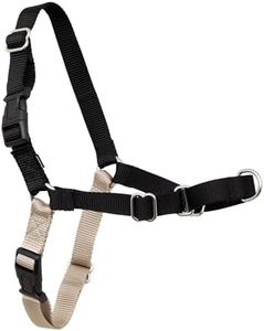 PetSafe Easy Walk Dog Harness, No Pull Dog Harness, Black/Silver, Large (EWH-HC-L-BLK)