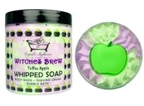 Witches Brew Whipped Soap | Kaolin Clay Body Wash | Shower Fluff | Shaving Foam | Shower Cream | Bubble Bath | Luxurious Shower Whip | Toffee Apple Scented Soap | Apple Body Wash