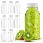 JETOP 6.8oz/200ml Plastic Bottles BPA-free 8pcs, Plastic Juice Bottles With Lids Mini Fridge Bottles With Lids Small Plastic Bottles Drink Containers for Juice Smoothie Beverages Mini Fridge