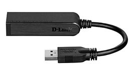 D-Link DUB-1312 Super-Speed USB 3.0 to Gigabit 10/100/1000 Mbit/s Ethernet Adapter, Black