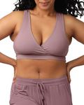 Kindred Bravely French Terry Racerback Nursing Sleep Bra for Maternity/Breastfeeding, Twilight, L