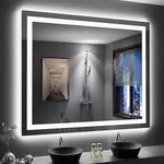 LOAAO 48"X40" LED Bathroom Mirror w