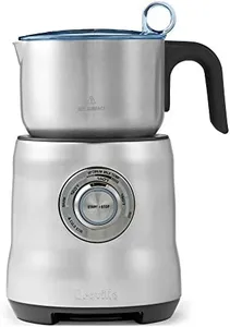 Breville Milk Café Frothe for Lattes, Cappuccinos and Hot Chocolate, One Size, Brushed Stainless Steel