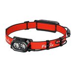 Fenix HP12R-T Red Rechargeable Running & Outdoor Headlamp | 1300 Lumen | 200m | 310 Hrs Max | Cool White + Warm White Spot Beams | Rear Battery case with Red Warning Light| IP68
