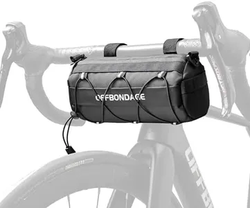OFFBONDAGE Bike Handlebar Bag for Bicycle Front Storage Bag Waterproof Shoulder Bag with Shoulder Strap for Road Mountain Bike Bikepacking