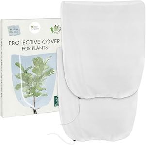OwnGrown Winter Plant Protection : 2 Winter Plant Covers 31x23in – Permeable, Translucent Protection Covers for Plants in Winter – Winter Protection for Plants – Frost Protection Bag for Plants