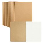 zmybcpack 12 Pack 8.5”x11” Graph Paper Notebook Journals Bulk, Math Engineering Grid Notebook for School Supplies, College Students, Note Taking - Square Grid Paper Notebook (60 Square Grid Pages/30 Sheets)