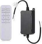 SMY Lighting 65W LED Lights Dimmer with RF Remote Controller and Timer Input AC/DC 12V Dimmer Waterproof IP67 for Low Voltage Lights Dimming