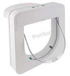 PetSafe Petporte Smart Flap Microchip Cat Door, Battery Operated or Main Power Supply, Easy Install, Customised Timer Feature, For Cats Up To 7kg