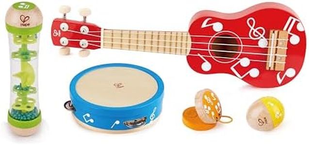 5pc Hape Mini Band Set Kids/Children Wooden Musical Instruments Music Toy 3y+