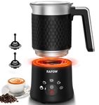 Milk Frother Electric Milk Steamer - 5 in 1 Coffee Frother 11.8oz Automatic Frother Hot & Cold Foam Maker and Milk Warmer Dishwasher Safe & Silent Working for Coffee,Latte,Cappuccino,Hot Chocolate